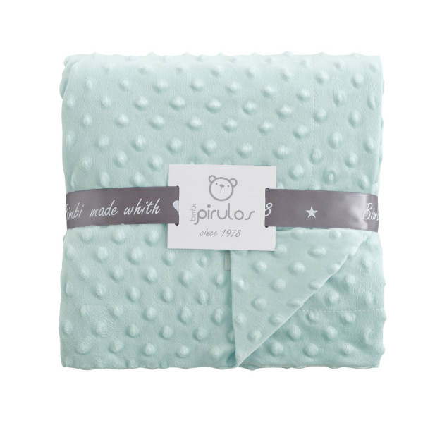 MANTA DOTS DOBLE PIRULOS 80X110