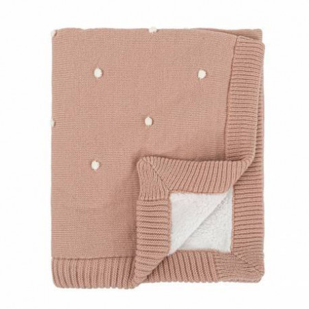 MANTA DOTS TRICOT REVERSIBLE CON CORALINA BIMBIDREAMS