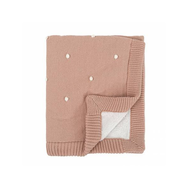 MANTA DOTS TRICOT REVERSIBLE CON CORALINA BIMBIDREAMS