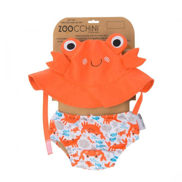 BAÑADOR PAÑAL + GORRO UPF 50+ ZOOCCHINI