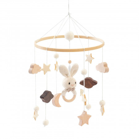 MOVIL DE MADERA CUNA Y MINICUNA ALONDRA