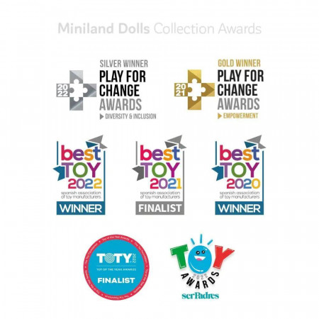 MUÑECO BEBE 38 CM. S.DOWN MINILAND