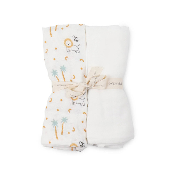 MUSELINA 70X70 PACK 2 BONJOURBEBE