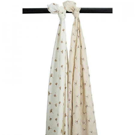 MUSELINA LAVADA GDE PACK DE 2 120x120CM ME-GINGKO