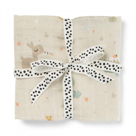 PACK DE 2 MUSELINAS 120X120 DONE BY DEER