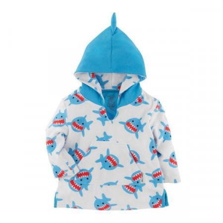 PONCHO-ALBORNOZ CON UPF 50+ ZOOCCHINI TIBURÓN