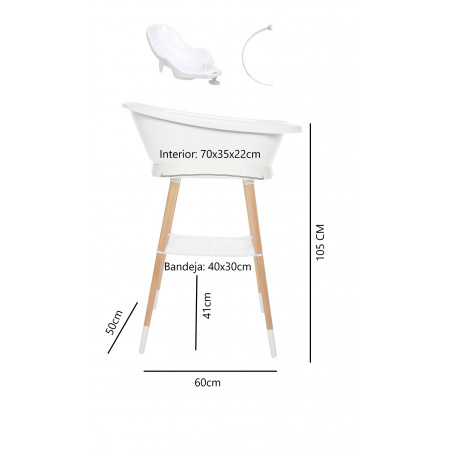 BAÑERA SENSE LED + SOPORTE