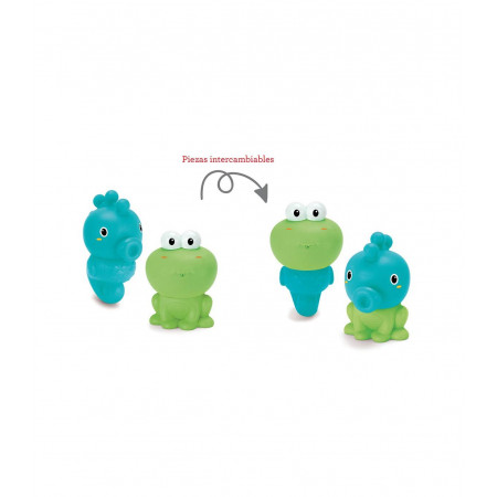 SET ANIMALES DE BAÑO SENSORY INFANTINO