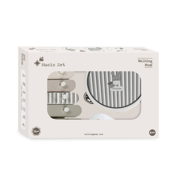 SET DE INSTRUMENTOS MUSICALES DE MADERA  BOTTON WALKING MUM