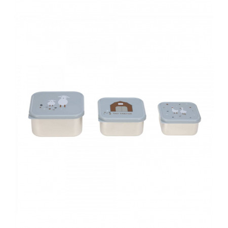 SNACKBOX 3 PCS ACERO INOX