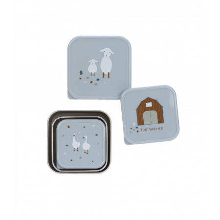 SNACKBOX 3 PCS ACERO INOX