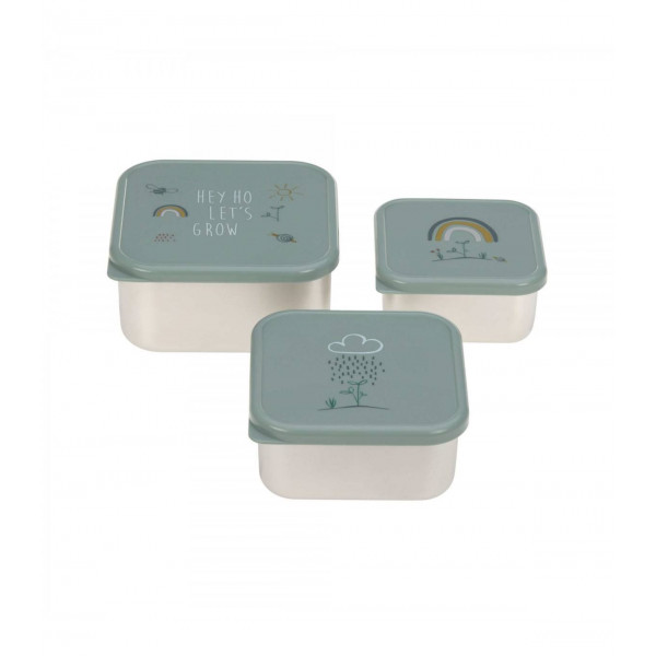 SNACKBOX 3 PCS ACERO INOX