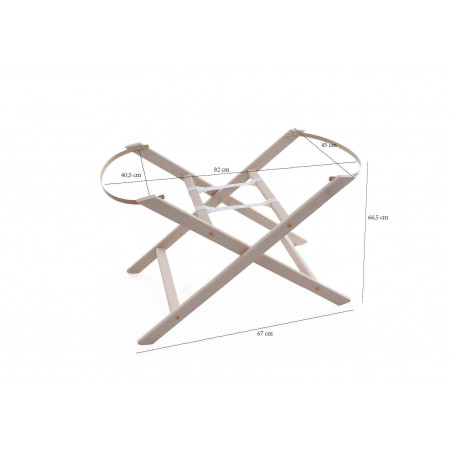 SOPORTE CAPAZO TIJERA HAYA NATURAL SIN RUEDAS UZTURRE