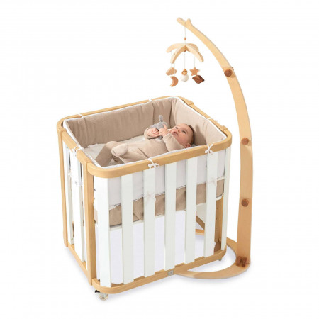 SOPORTE CON MOVIL DE CUNA DE MADERA ALONDRA