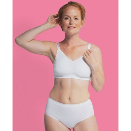 SUJETADOR EMBARAZO Y LACTANCIA SIN COSTURAS BLANCO CARRIWELL