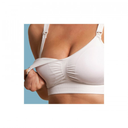 SUJETADOR EMBARAZO Y LACTANCIA SIN COSTURAS BLANCO CARRIWELL