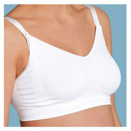 SUJETADOR EMBARAZO Y LACTANCIA SIN COSTURAS BLANCO CARRIWELL