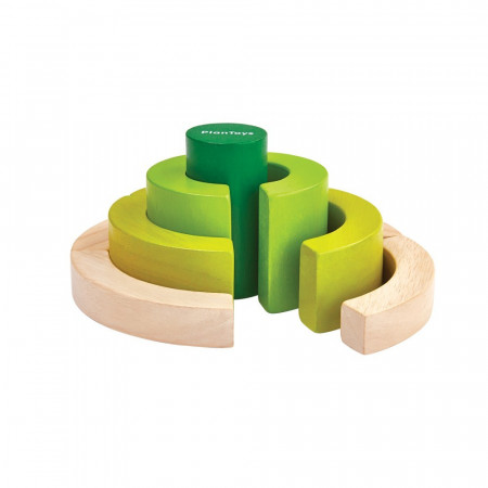 BLOQUES CURVADOS MADERA PLAN TOYS
