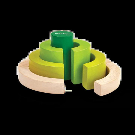 BLOQUES CURVADOS MADERA PLAN TOYS