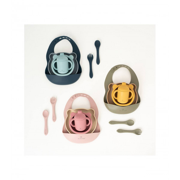 VAJILLA 7 PZAS SILICONA OLMITOS