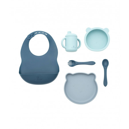 VAJILLA 7 PZAS SILICONA OLMITOS