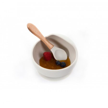 BOL SILICONA CON VENTOSA Y CUCHARA