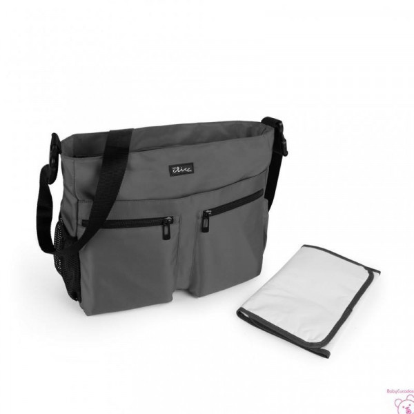 BOLSO CAMBIADOR SOHO GRIS MELANGE BABY CLIC