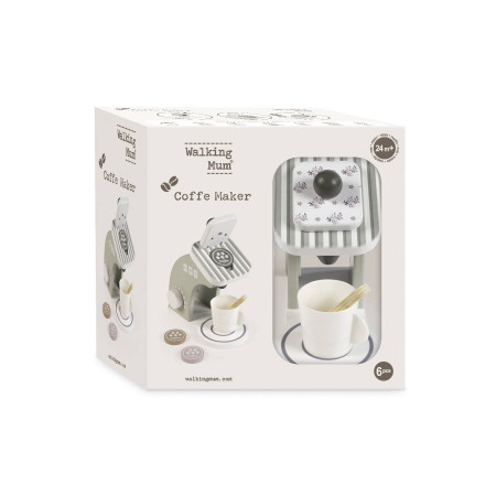 CAFETERA DE MADERA BOTTON WALKING MUM