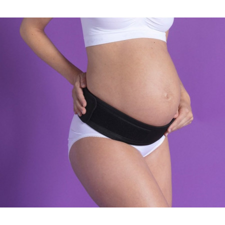 CINTURÓN REGULABLE DE SOPORTE PARA EL EMBARAZO NEGRO CARIWELL
