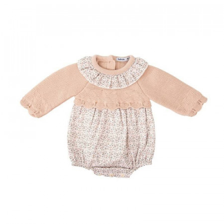 CONJUNTO BEBE PUNTO RANITA CON CAPOTA BABIDU