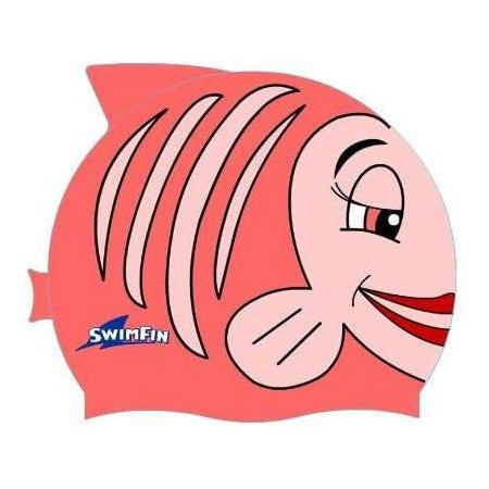 GORRO DE NATACIÓN DE SILICONA SWIMFIN ROSA