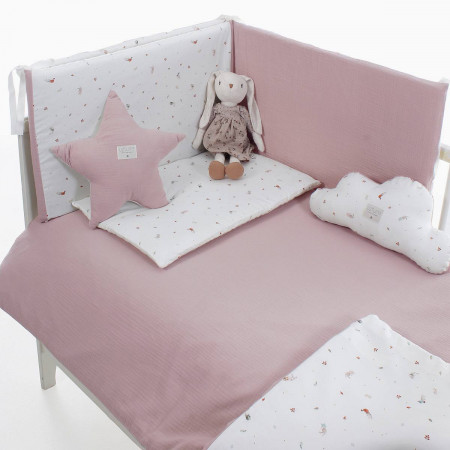 JUEGO PROTECTOR Y FUNDA NORDICA MINICUNA 50X90 UZTURRE