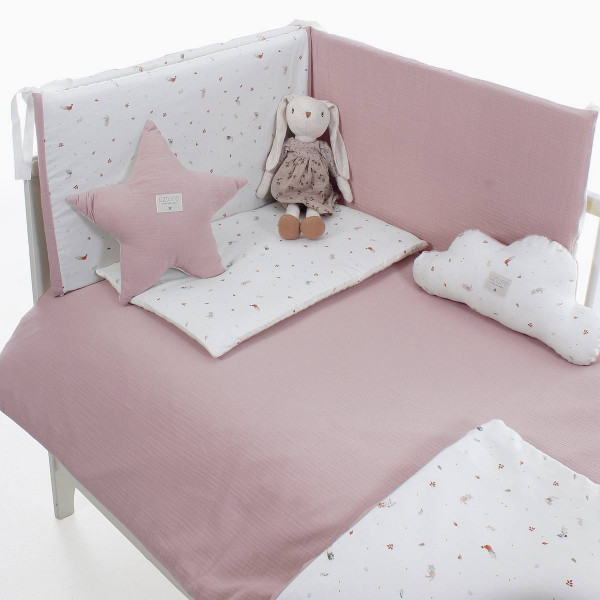 JUEGO PROTECTOR Y FUNDA NORDICA MINICUNA 50X90 UZTURRE