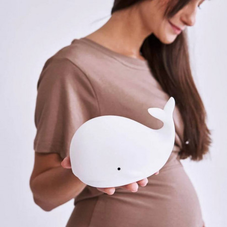 LAMPARA DE SILICONA BALLENA CON CONTROL REMOTO