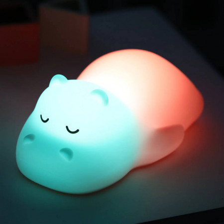 LUZ NOCTURNA INFANTIL HIPOPOTAMO NATTOU