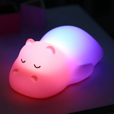 LUZ NOCTURNA INFANTIL HIPOPOTAMO NATTOU
