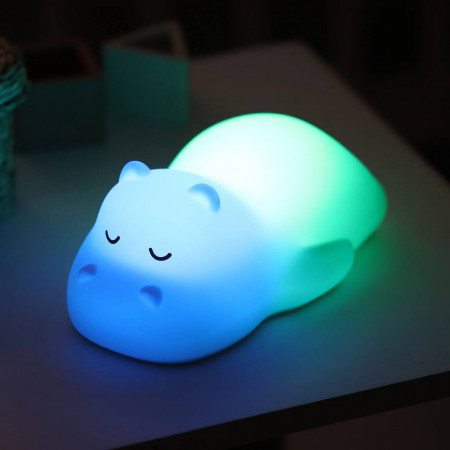LUZ NOCTURNA INFANTIL HIPOPOTAMO NATTOU